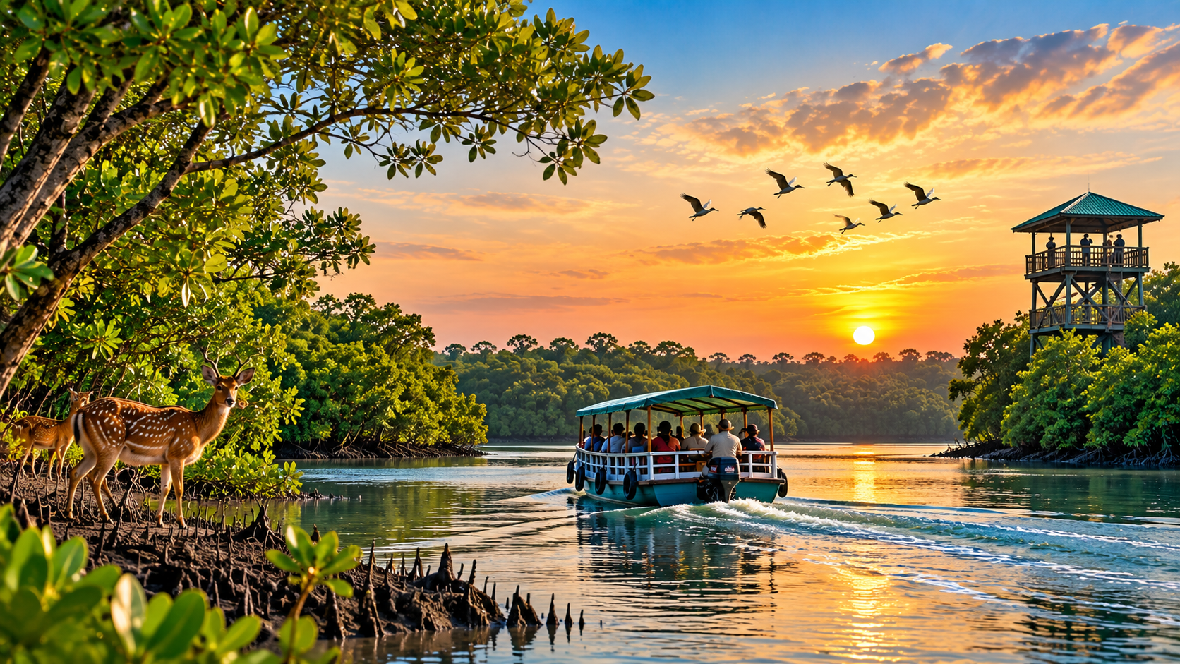 ২ রাত / ৩ দিনের সুন্দরবন জঙ্গল সাফারি